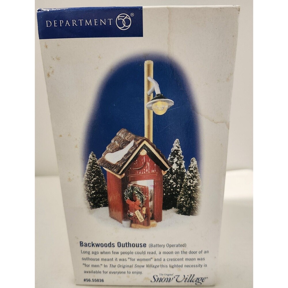 DEPARTMENT 56 BACKWOODS OUTHOUSE 56.55036